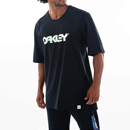 Camiseta Oakley Factory Pilot Overszide Masculina Preto