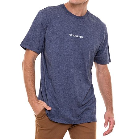 Camiseta Quiksilver Living Mirage Masculina Azul Marinho