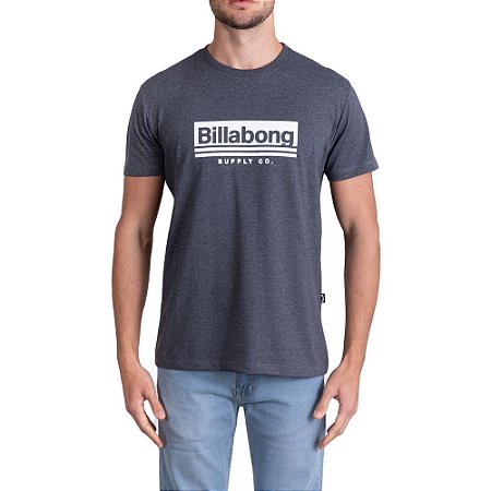 Camiseta Billabong Walled Plus Size Cinza Escuro Mescla