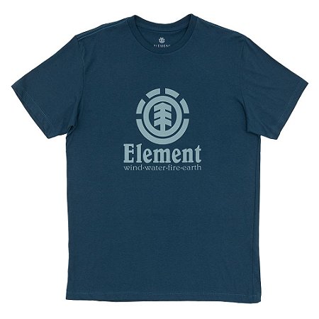 Camiseta Element Vertical Plus Size Masculino Petróleo