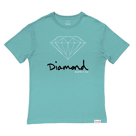 Camiseta Diamond OG Sign Tee Oversize Masculina Azul