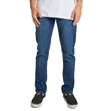 Calça Hurley Jeans Moletom Movement Masculina Azul Escuro
