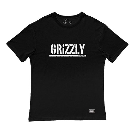 Camiseta Grizzly Stamp Tee Masculina Preto