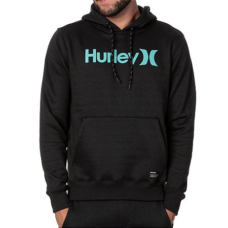 Moletom Hurley Canguru O&O Solid Masculino Preto