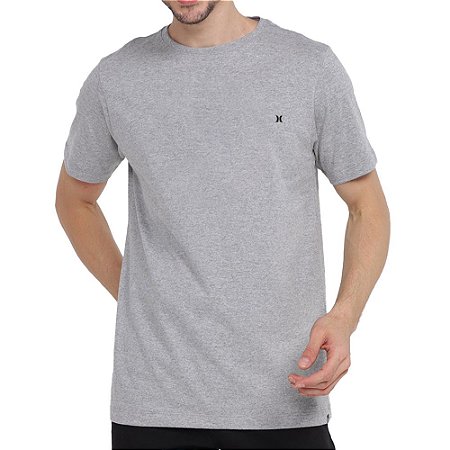 Camiseta Hurley Mini Icon Masculina Cinza Mescla