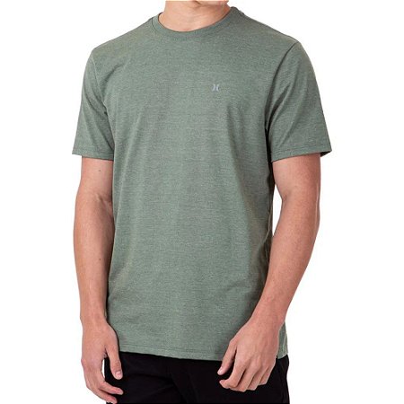 Camiseta Hurley Mini Icon Masculina Verde Escuro Mescla