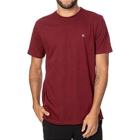 Camiseta Hurley Mini Icon Oversize Masculina Vinho