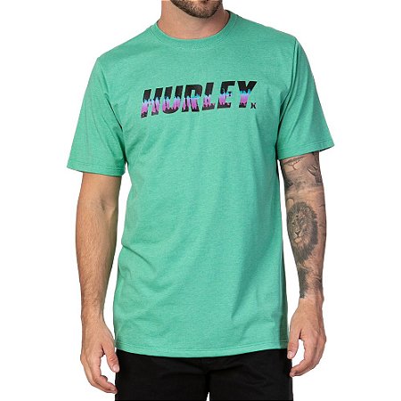 Camiseta Hurley Bootleggers Masculina Menta Mescla