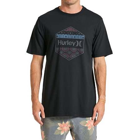 Camiseta Hurley Redstone Masculina Preto