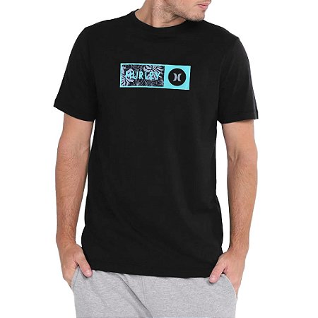 Camiseta Hurley Dudemans Box Masculina Preto