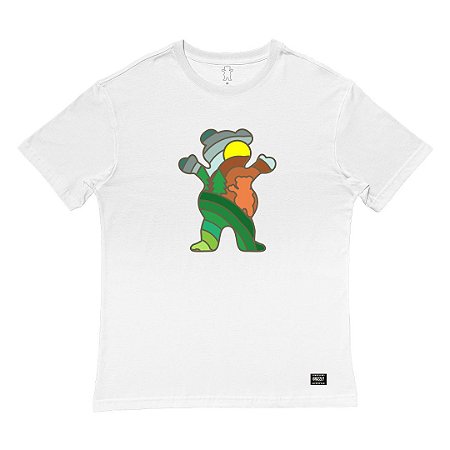 Camiseta Grizzly Vista OG Bear Masculina Branco
