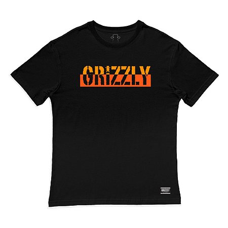 Camiseta Grizzly Two Faced Oversize Masculina Preto