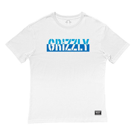 Camiseta Grizzly Two Faced Masculina Branco