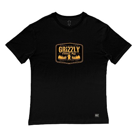 Camiseta Grizzly Tall Pines Masculina Preto