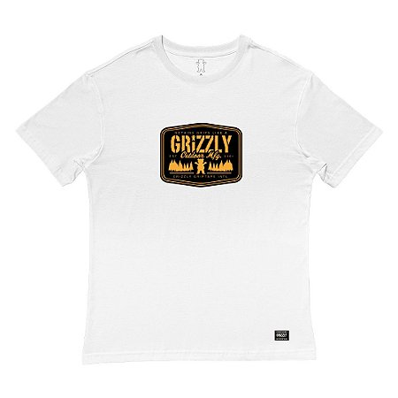Camiseta Grizzly Tall Pines Masculina Branco