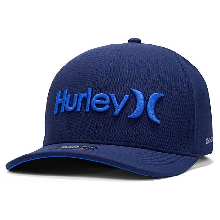 Boné Hurley Aba Curva Closed Azul Marinho