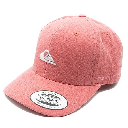 Boné Quiksilver Aba Curva Washing Baseball Rosa