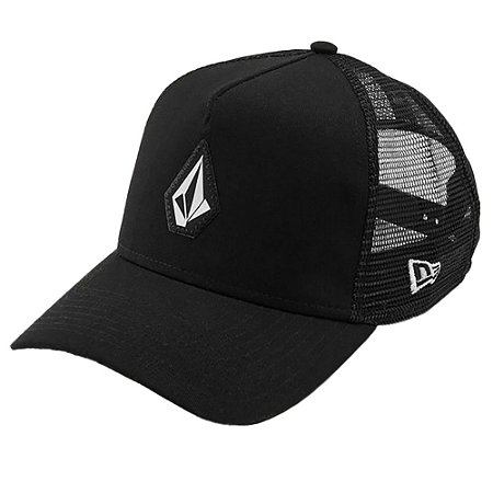 Boné Volcom Aba Curva Stone Trucker Preto