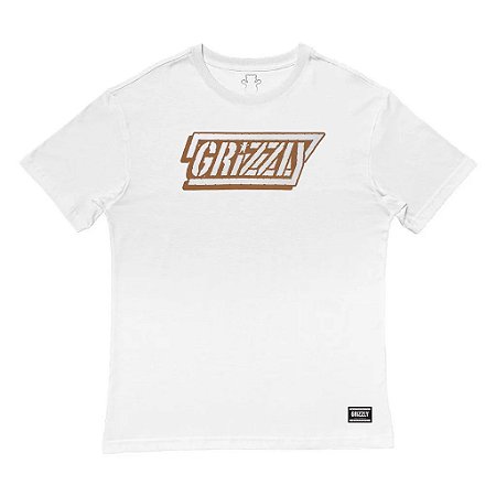 Camiseta Grizzly Speed Freak Masculina Branco
