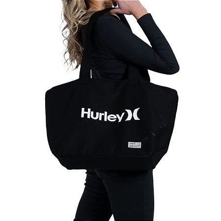 Bolsa Hurley Tote Bag Beach Feminina Preto