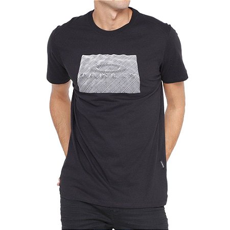 Camiseta Oakley Block Graphic Masculina Preto