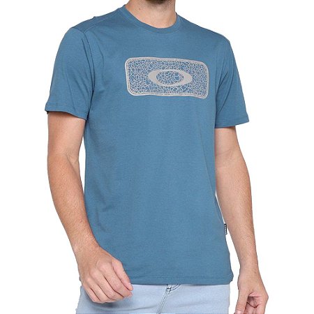Camiseta Oakley Logo Graphic Masculina Azul
