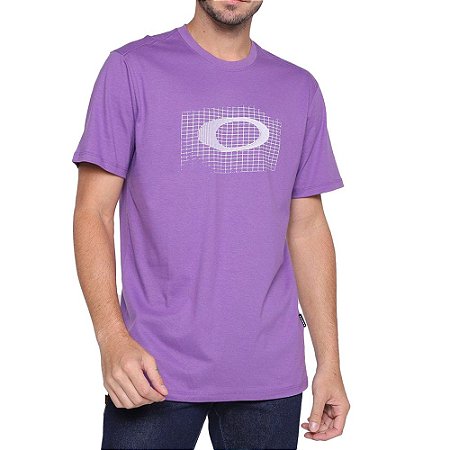 Camiseta Oakley Holographic Masculina Roxo