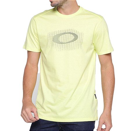 Camiseta Masculina Oakley Classic Skull Amarela - overboard