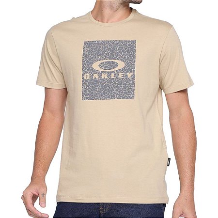 Camiseta Oakley Texture Graphic Masculina Caqui