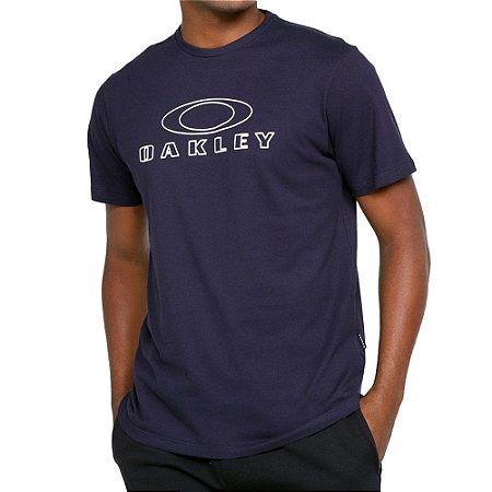 Camiseta Oakley Antiviral Logo Masculina Azul Marinho