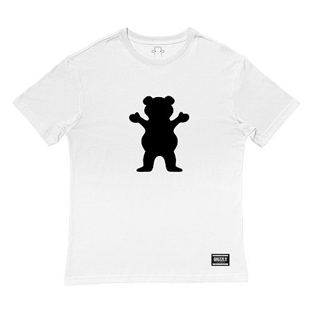 Camiseta Grizzly OG Bear Tee Masculina Branco