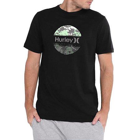 Camiseta Hurley Haleiwa Masculina Preto