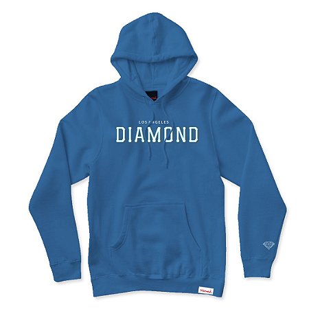 Moletom Diamond Canguru Hometeam LA Hoodie Masculino Azul