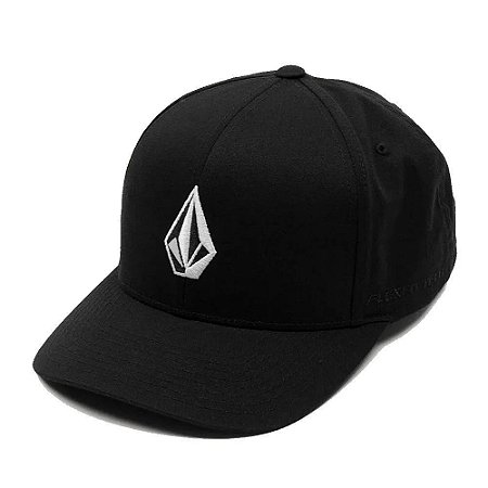 Boné Volcom Aba Curva Center Stone Juvenil Preto