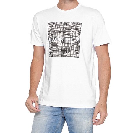 Camiseta Oakley Mythologies Logo Masculina Branco