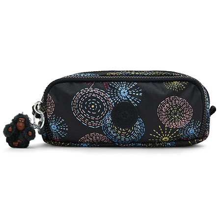 Estojo Kipling Gitroy Homemade Stars Preto