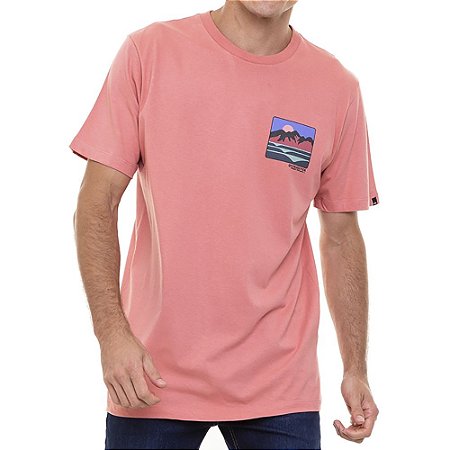 Camiseta Quiksilver Dream Cave Masculina Rosa