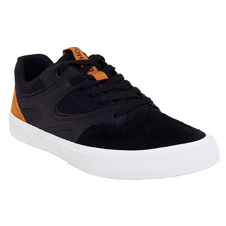 Tênis DC Shoes Kalis Vulc Masculino Preto/Camel