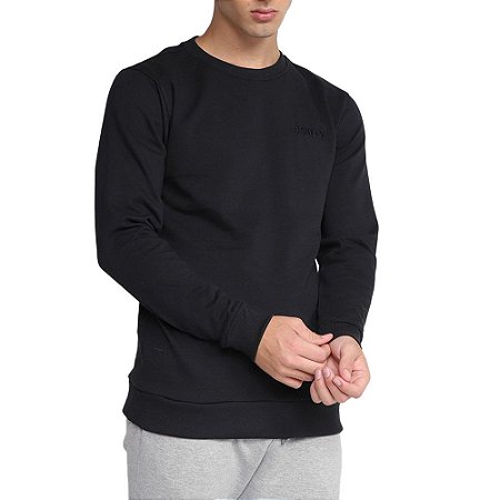 Moletom Oakley Careca Crew Neck Masculino Preto