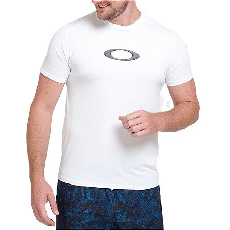 Camiseta Surf Oakley Blade Surf SS Masculina Branco