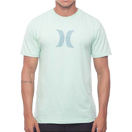 Camiseta Hurley Icon Masculina Menta Mescla