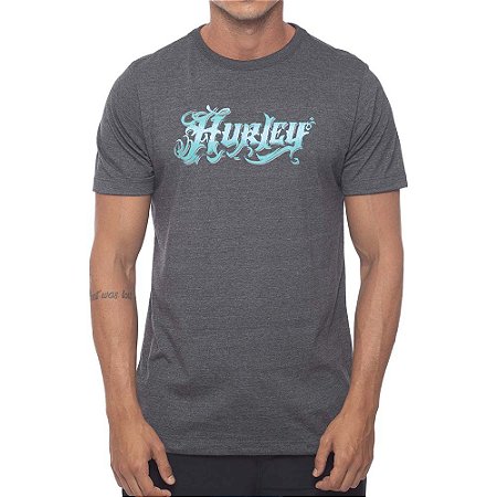 Camiseta Hurley T Masculina Preto Mescla