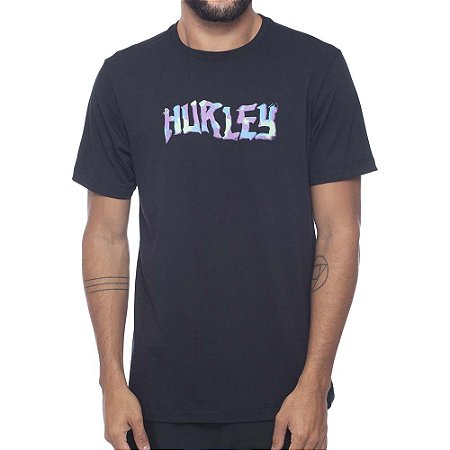 Camiseta Hurley Effect Masculina Preto