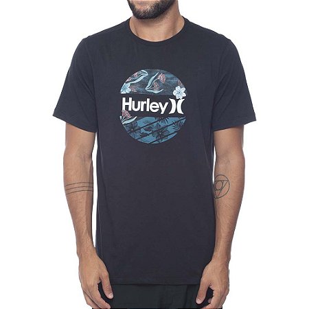 Camiseta Hurley Garden Masculina Preto