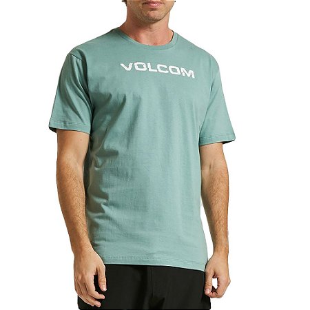 Camiseta Volcom Ripp Euro Masculina Verde Claro