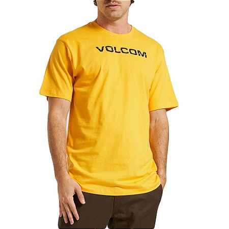 Camiseta Volcom Ripp Euro Masculina Amarelo