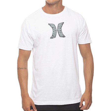 Camiseta Hurley Hard Icon Masculina Branco