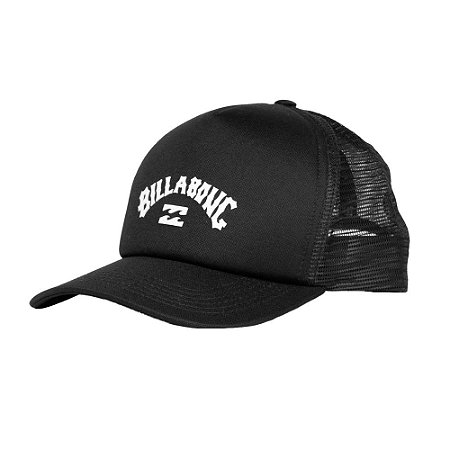 Boné Billabong Aba Curva Podium Arch Trucker Preto