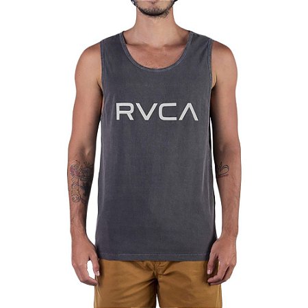 Regata RVCA Big RVCA Pigment Masculina Cinza Escuro