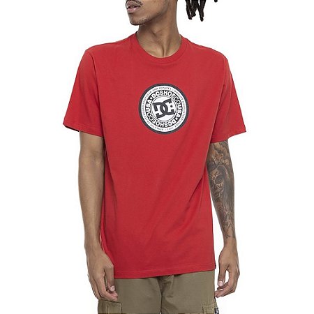 Camiseta DC Shoes Circle Star Masculina Vermelho